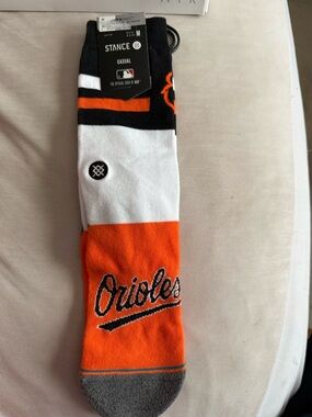 Stance Men’s Orioles Crew Socks - Orange/White/Black